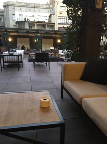 Terrace of Hotel Granvia