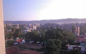 Addis Ababa Sunrise from Damu Hotel