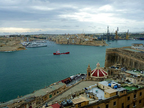 View from my hotel room at the British Hotel