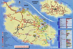 Map of Malta and Gozo