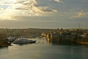Early am view from my room at British Hotel