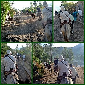 Following Mary - part 1 of mule ride to monastery