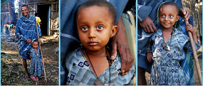 Little Girl at Injera Making - Bahar Dar