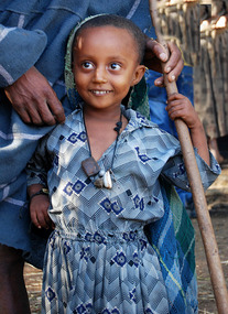 Little Girl at Injera Making - Bahar Dar