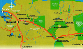 Map - Fogg Dam - Northern Territory