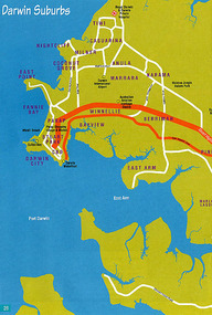 Map of Darwin Suburbs - NT