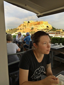 Kara at Breakfast - Athens - Greece