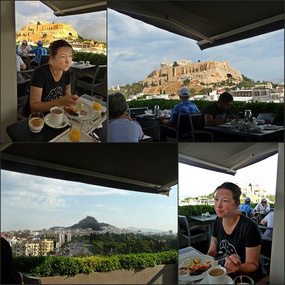 Kara at Breakfast - Athens - Greece