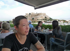 Kara at Breakfast - Athens - Greece