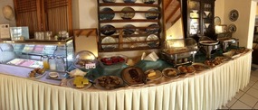 Breakfast buffet - Portiani Hotel, Milos - Greece