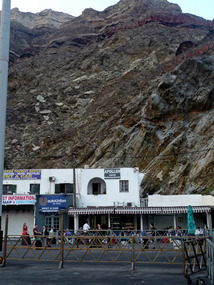 Waiting for Ferry from Santorini to Milos - Greece