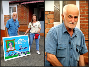 Lunch in cafe in village of Chikola, North Ossetia