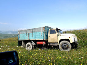 Drive from Lake Kezenoy to Dagestan border