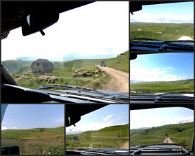 Drive from Lake Kezenoy to Dagestan border