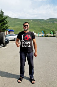 Our driver Rustam - Lake Kesenoy Chechnya