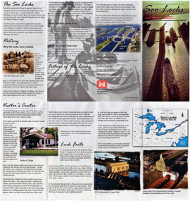 MI  Sault Ste Marie - the Locks - brochure
