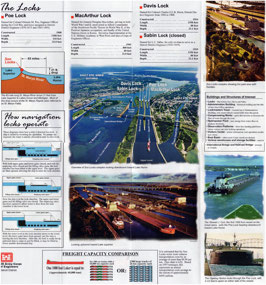MI  Sault Ste Marie - the Locks - brochure