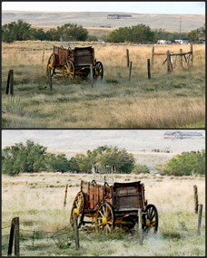 Antique wagons - Rt 191 driving south to CRNWR