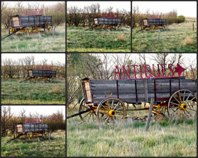 Antique wagons - Rt 191 driving south to CRNWR