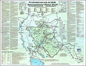 MT  Waterton-Glacier International Peace Park - ma