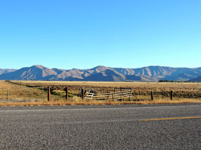 Drive to Craters of the Moon National Monument -ID