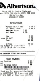 Grocery stop for breakfast yogurt - Jackson WY