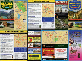 Glacier and Yellowstone National Park - brochure