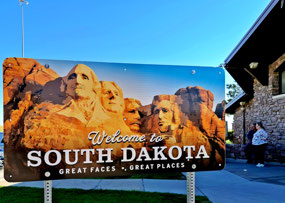 Entering SD - rest stop