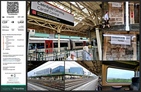 Train ride from Cardiff to Lamphey Wales