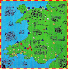 Great Map of Wales - Pembrooke Caste  Wales