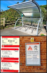 Goodwick Train Station - Bike Rack with Cover