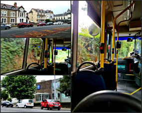Bus Stop and Bus Ride from Llandugno Wales