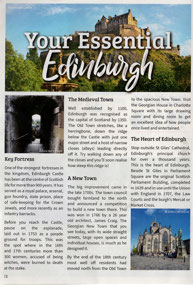 Edinburgh guide book page - Scotland