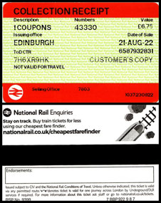 Train from Edinburgh to Stirling
