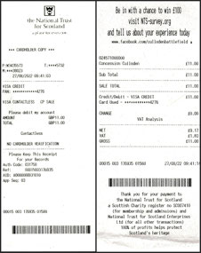 Ticket - Culloden Battlefield - Inverness Scotland