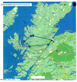 Rabbie's Tour Map