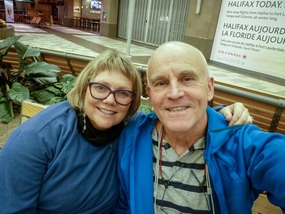 On Our Way-In Halifax Airport