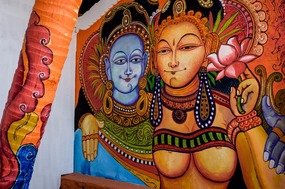 Vibrant wall paintings