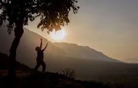 Dance by sunset