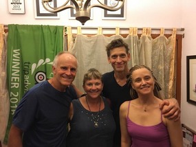 Old & new friends - Jim, Donna, Jeff & Anick