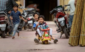 Playing in the streets