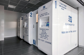 My Sleeping Pod in Milan Airport