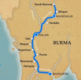 Cruise up the Irrawaddy