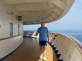 Walking the Promenade Deck the wrong way...for the