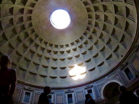 Halo of light, the Pantheon