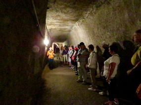 In the tunnel