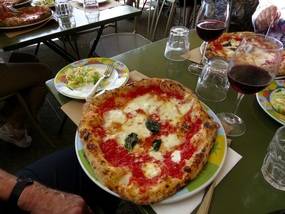 The pizza...maybe Reggie's photo?