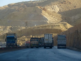On the road to Petra