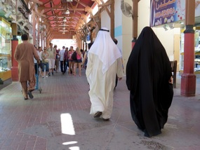 Watching people in the Souk