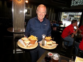 The waiter finally arrives